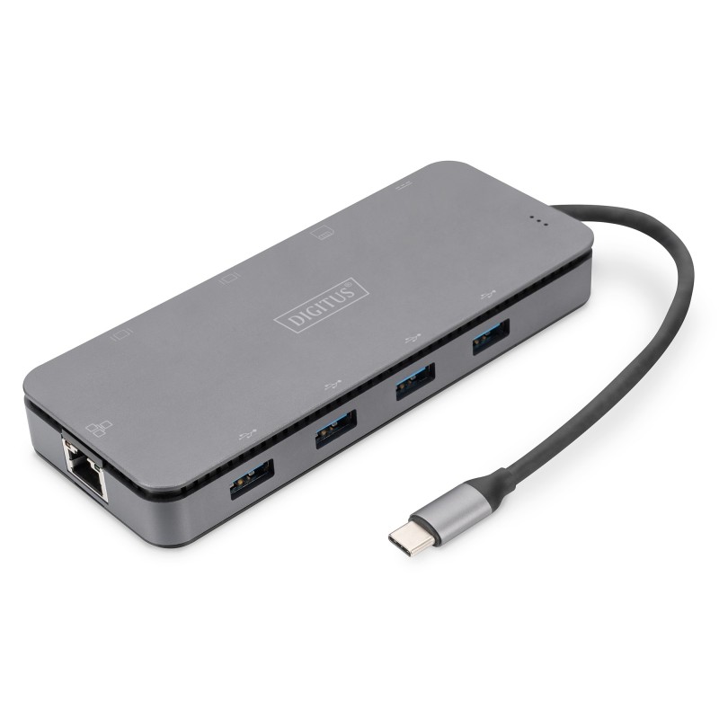 DIGITUS DA-70896 11 Port USB-C Dockingstation mit SSD Gehäuse